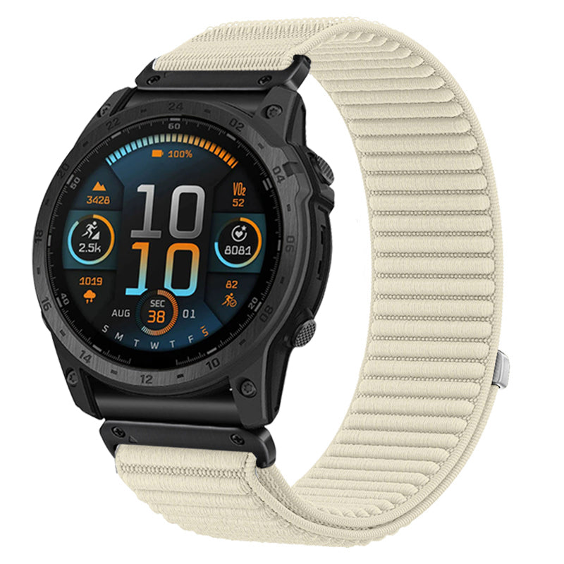 Garmin Fenix 7s wave nylon band (sterrenlicht)
