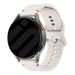 Samsung Galaxy Watch Active wave siliconen bandje (sterrenlicht)
