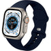 Apple Watch Ultra siliconen bandje (donkerblauw)
