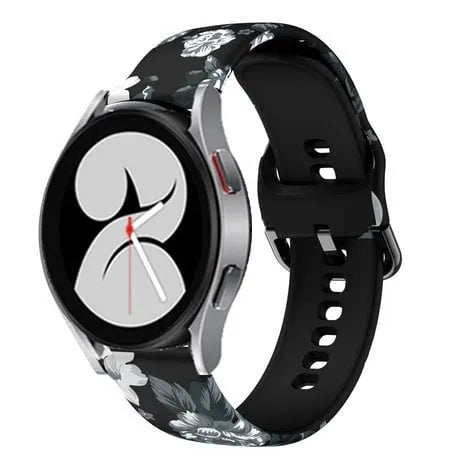 Print Silicone Strap, on a watch, 3/4 front view