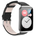 Huawei Watch Fit SE leren bandje (zwart)