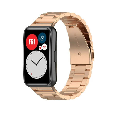 Huawei Watch Fit SE stalen band (rosé goud)