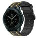 Samsung Galaxy Watch 42 mm sport gesp band (zwart/geel)