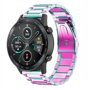Honor Magic Watch 2 stalen band (regenboog)