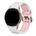 Samsung Galaxy Watch 7 - 44mm Squared Sport Strap (White/Pink)