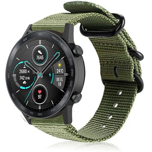 Honor Magic Watch 2 nylon gesp band (groen)