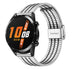 Huawei Watch GT 2 roestvrij stalen band (zilver/zwart)
