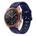 Samsung Galaxy Watch 3 41mm siliconen bandje met patroon (donkerblauw)