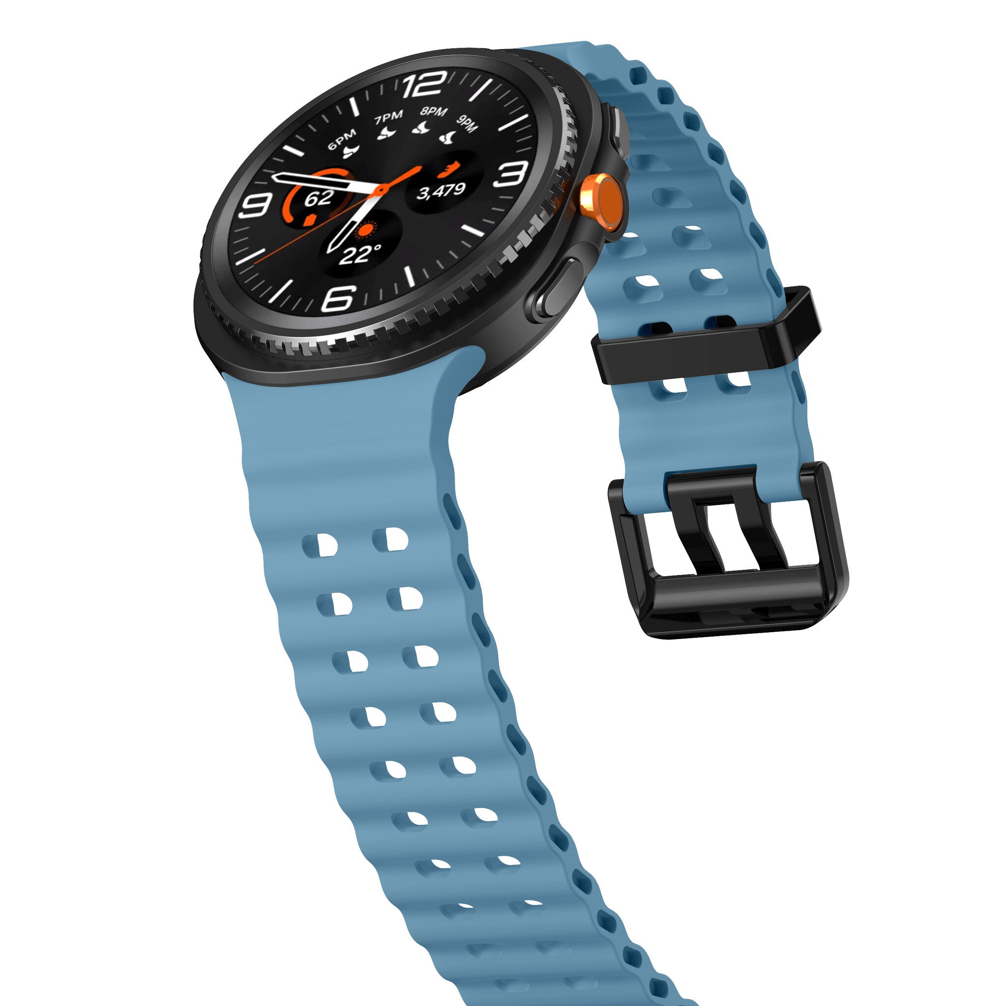 Samsung Galaxy Watch 8 - 44mm Ocean bandje (mat blauw)