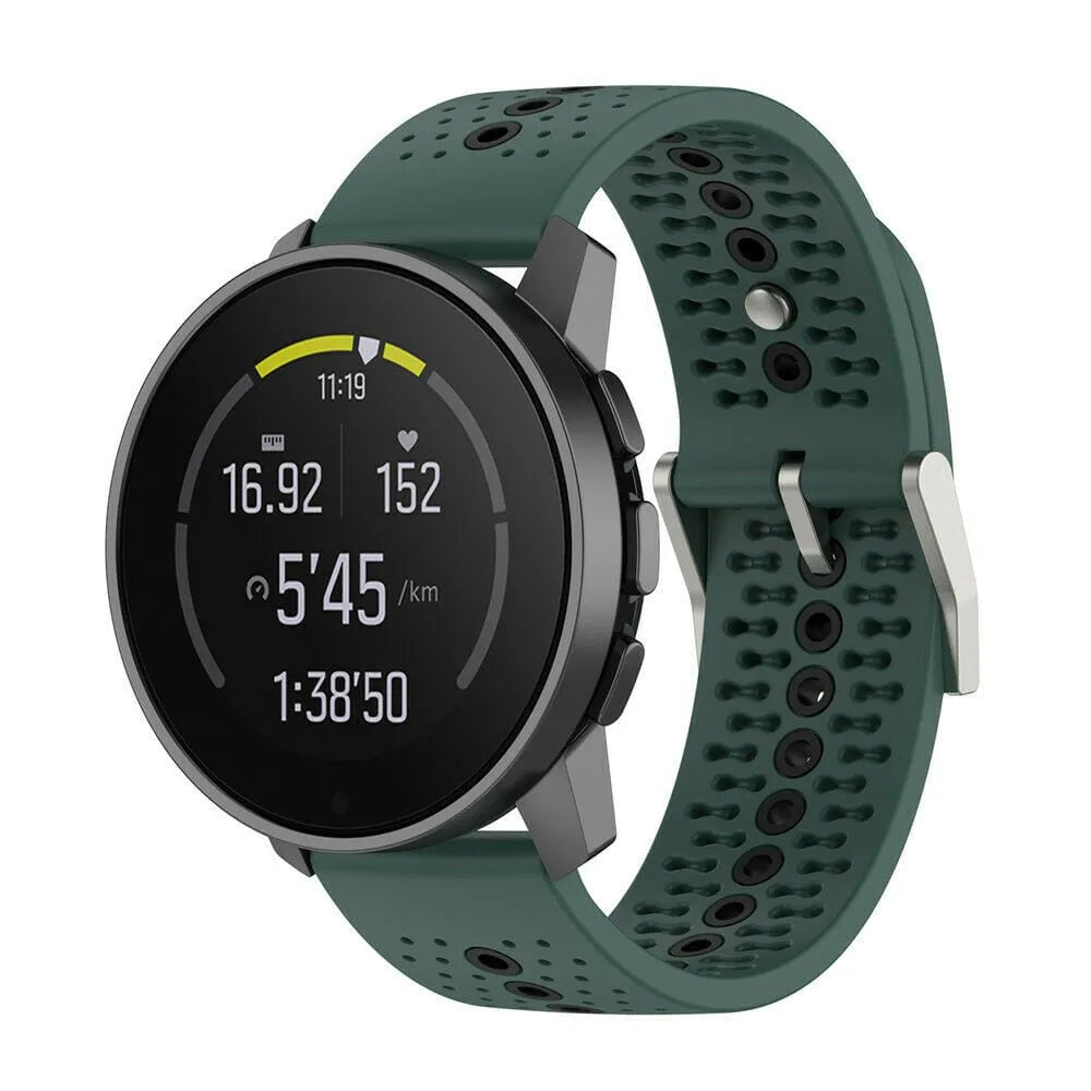 Suunto Race (S) siliconen bandje (groen/zwart)