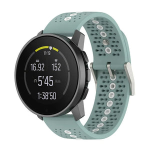 Suunto Race (S) siliconen bandje (groen-grijs/wit)