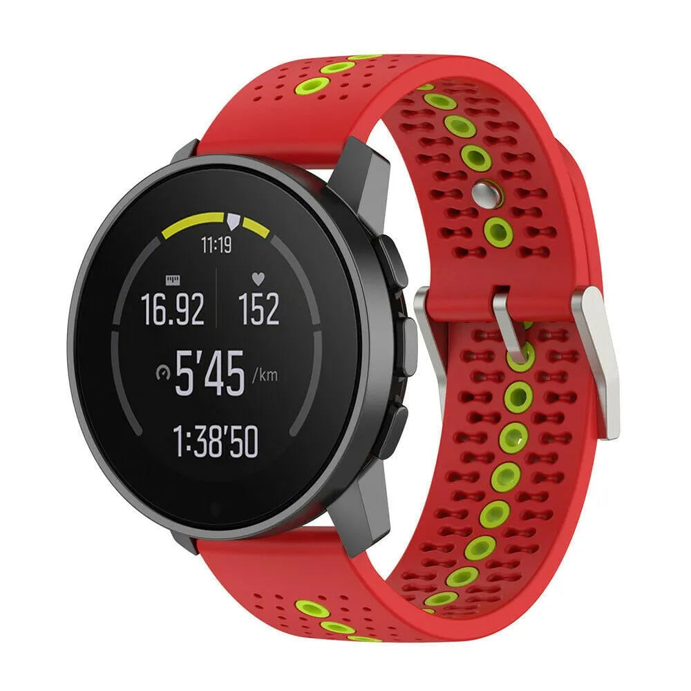 Suunto Race (S) siliconen bandje (rood/groen)