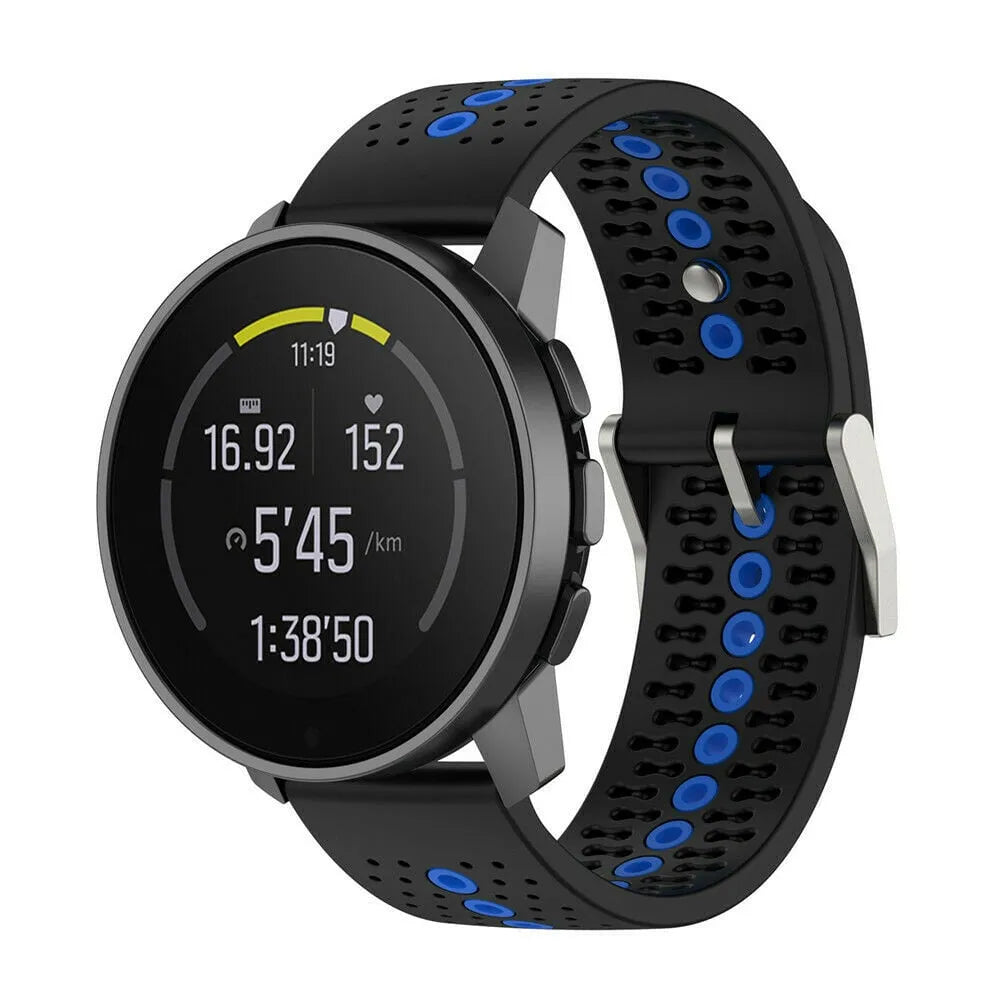 Suunto Race (S) siliconen bandje (zwart/blauw)