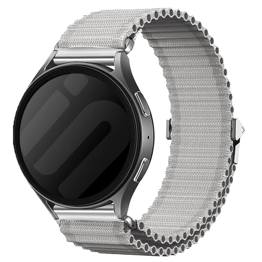Samsung Galaxy Watch 7 - 40mm outdoor nylon bandje (wit)