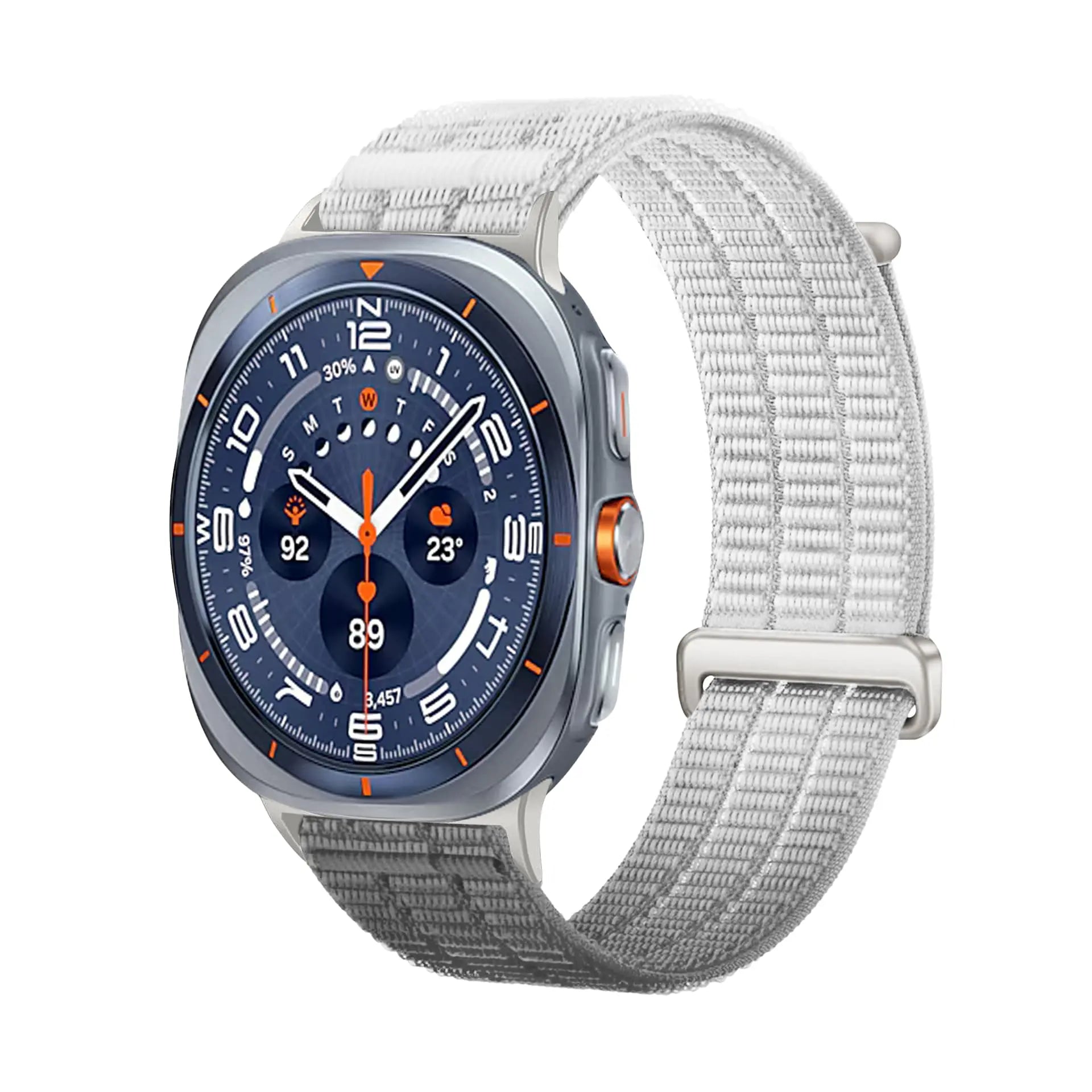 Samsung Galaxy Watch Ultra nylon air band (gradient grijs)