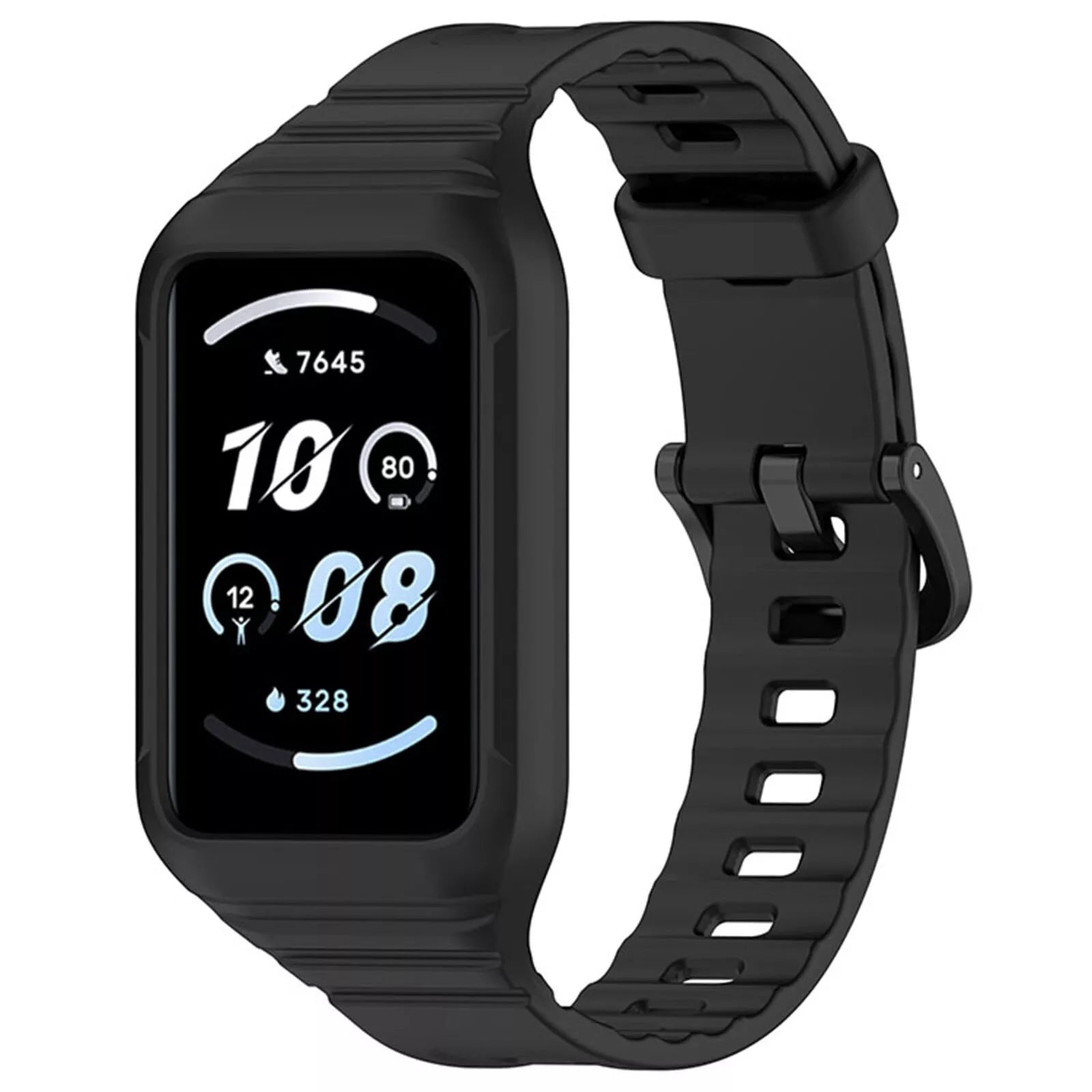Honor Band 10 TPU band met frame (zwart)