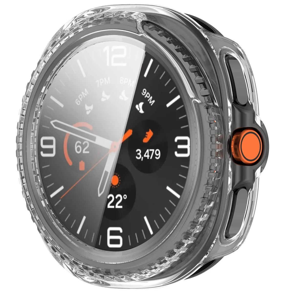 Samsung Galaxy Watch 8 Classic hard case met glas (transparant)