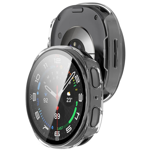 Samsung Galaxy Watch 8 - 40mm / 9 - 40mm hard case met glas (transparant)