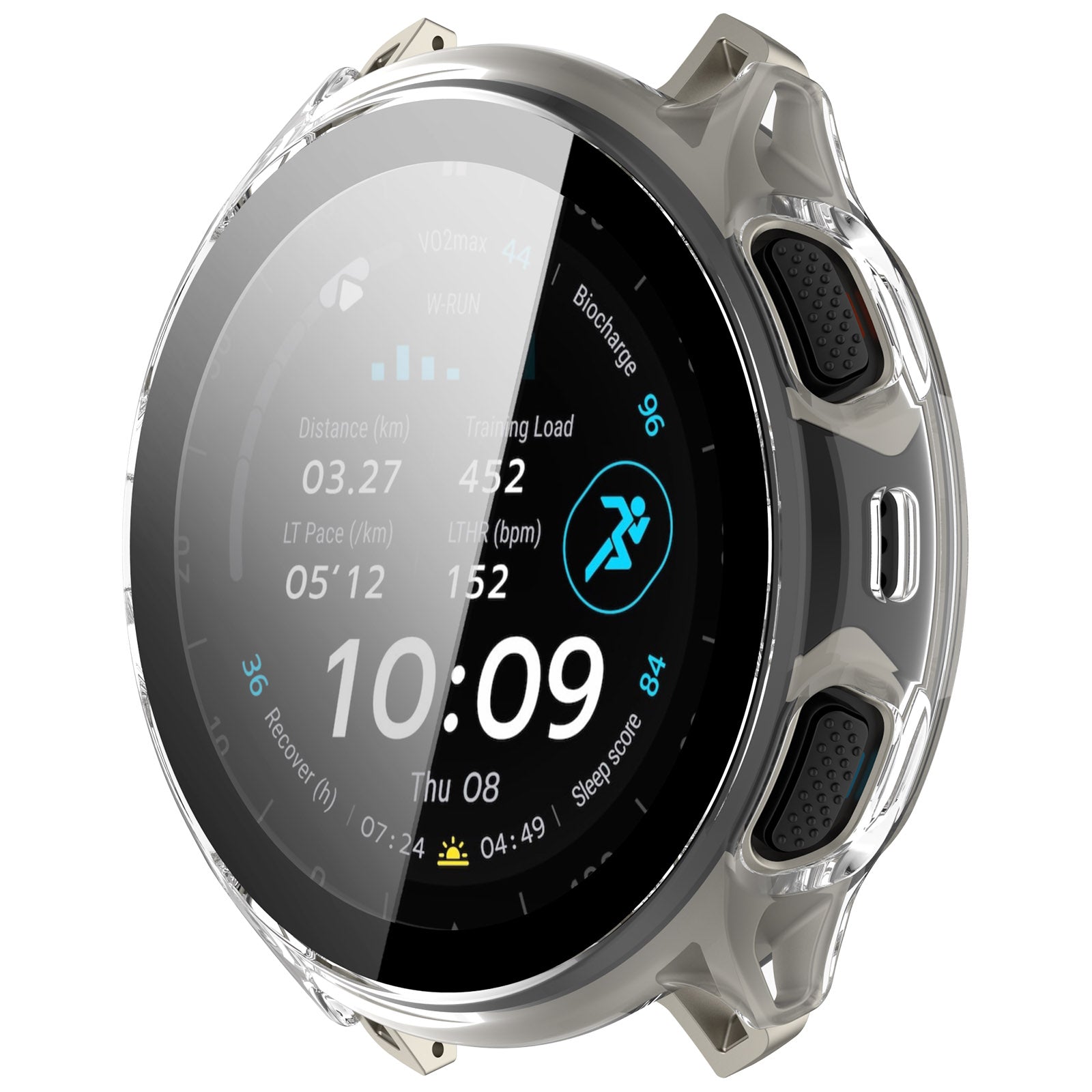 Amazfit Cheetah 2 Pro hard case met glas (transparent)