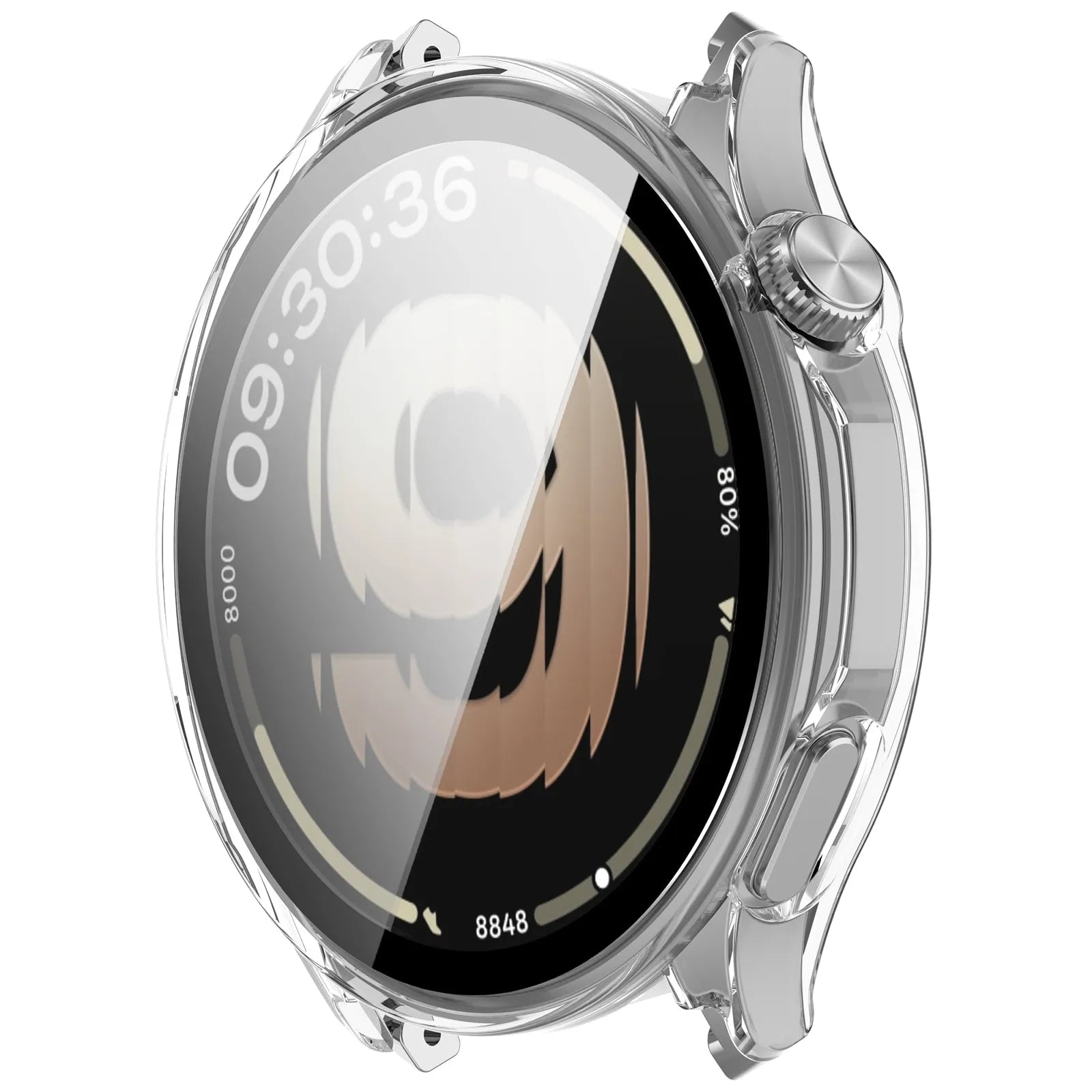 Oppo Watch S hard case met glas (transparant)