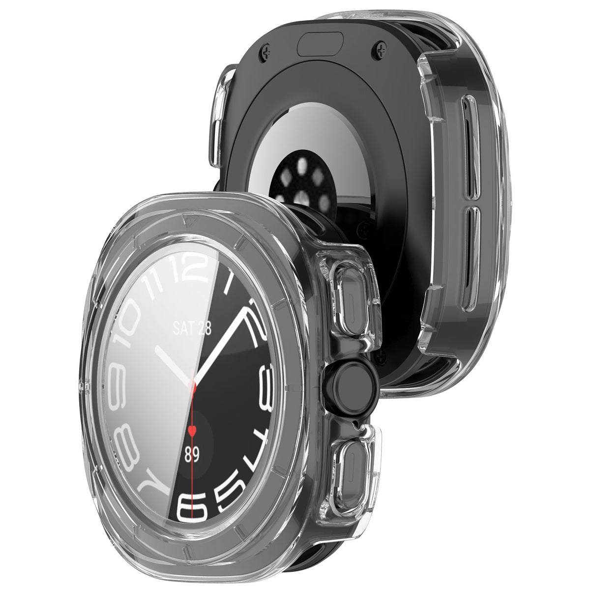 Samsung Galaxy Watch Ultra 2 PC case met glas (transparant)