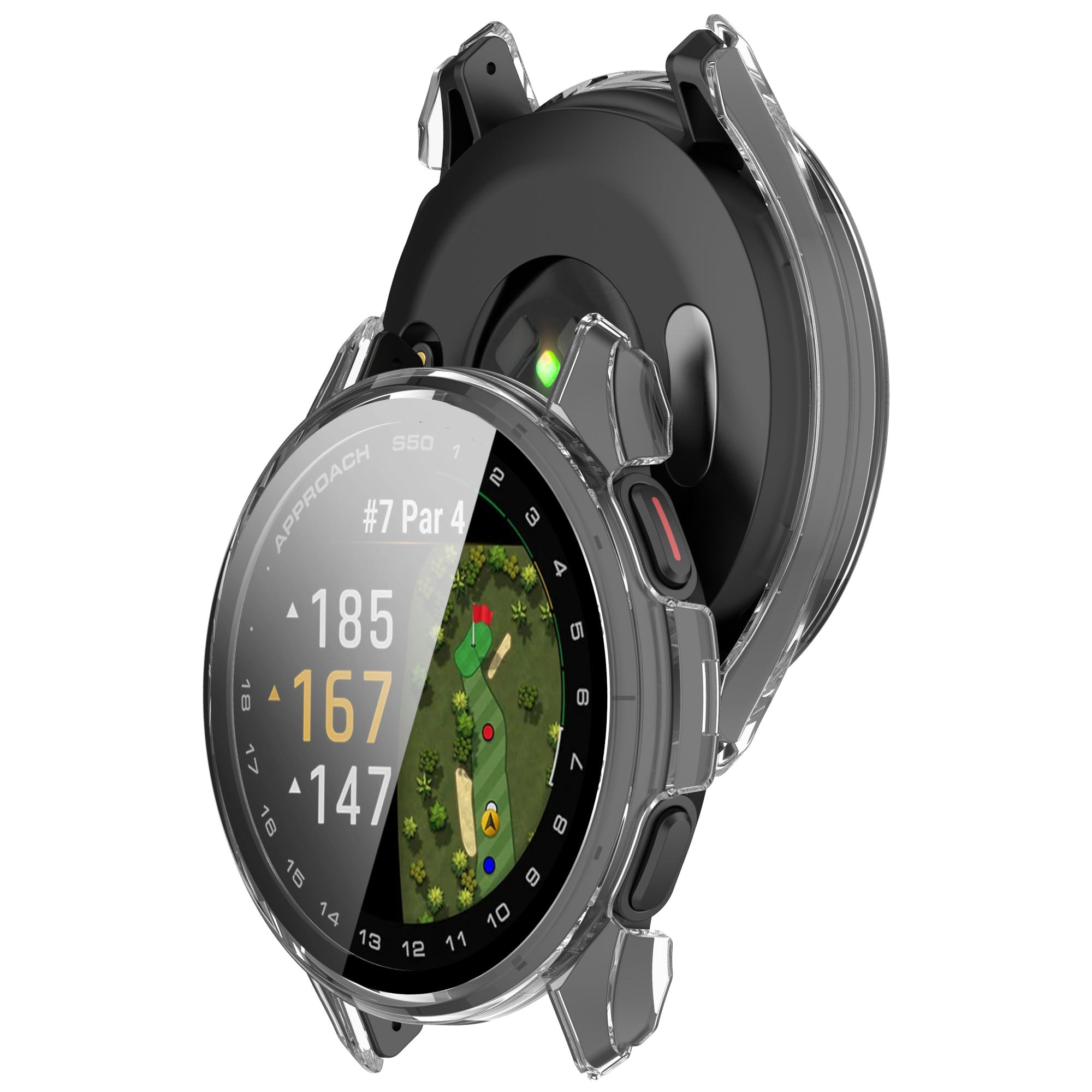 Garmin Approach S50 hard case met glas (transparant)