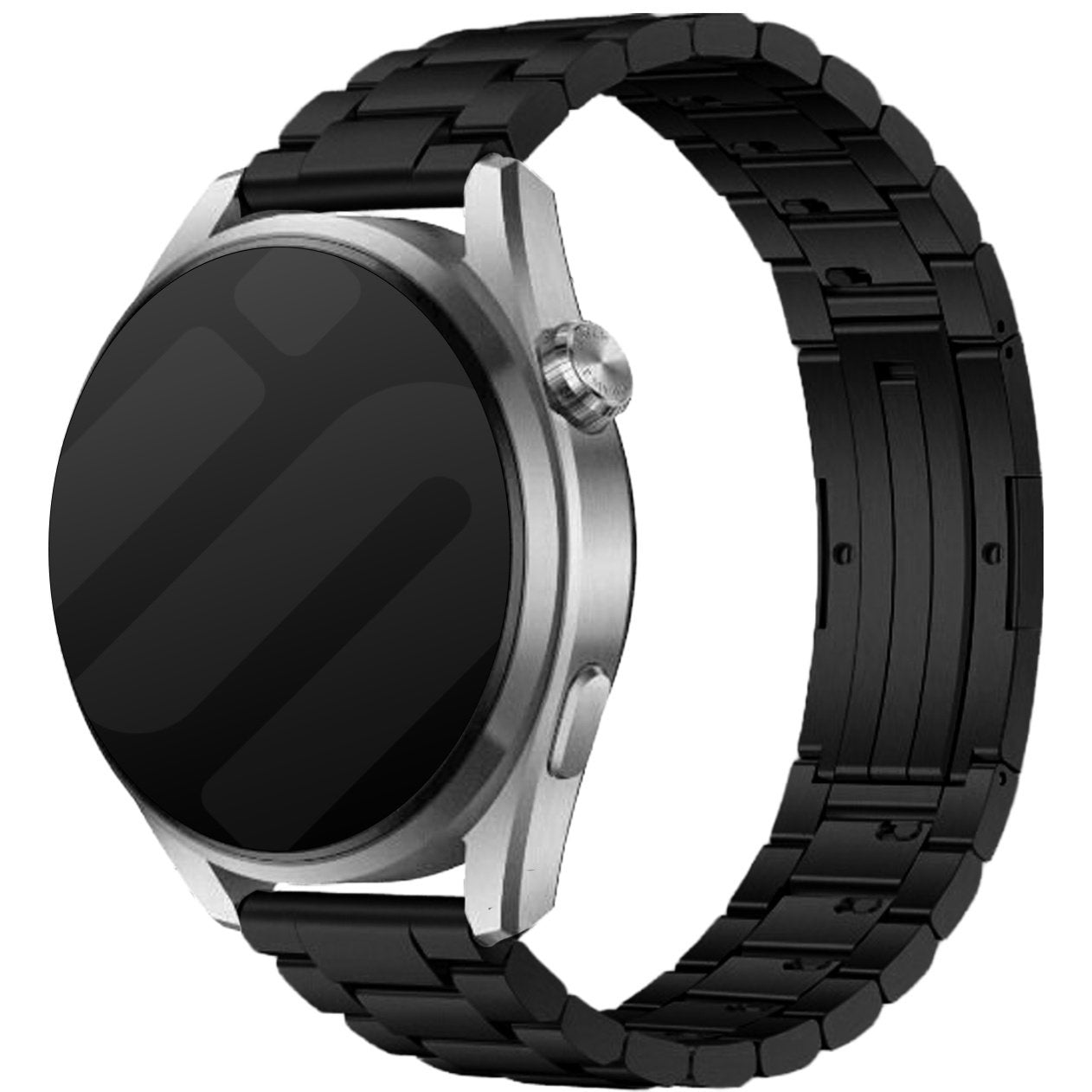 Huawei Watch GT 5 - 46mm 'one push' titanium band (zwart)