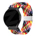 Bandz Garmin Vivomove HR gevlochten nylon band (kleurrijk)