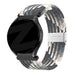 Bandz Samsung Gear Sport gevlochten nylon band (zwart mix)