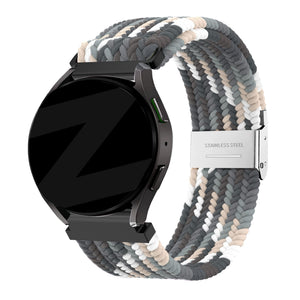 Bandz Garmin Vivomove Style gevlochten nylon band (zwart mix)