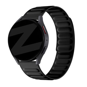 Bandz Huawei Watch GT 5 - 46mm magnetisch geweven bandje (zwart) 