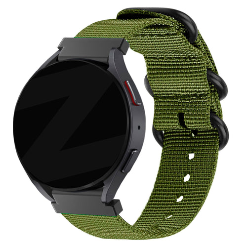 Bandz Garmin Vivomove Style Buckled Nylon Strap (Green)