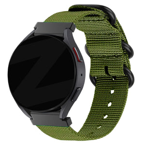 Bandz Amazfit Cheetah (Pro) nylon band met gesp (groen)