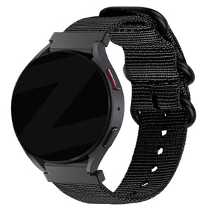 Bandz Oppo Watch X2 Nylon Strap with Buckle (Black)