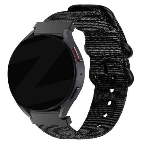 Bandz Oppo Watch X2 Nylon Strap with Buckle (Black)