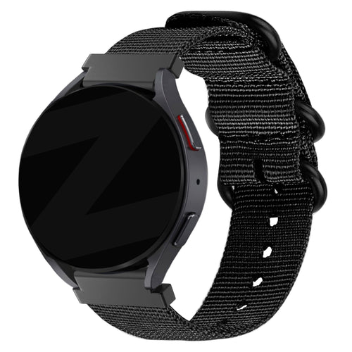 Bandz Huawei Watch GT 7 - 46mm Buckled Nylon Strap (Black)