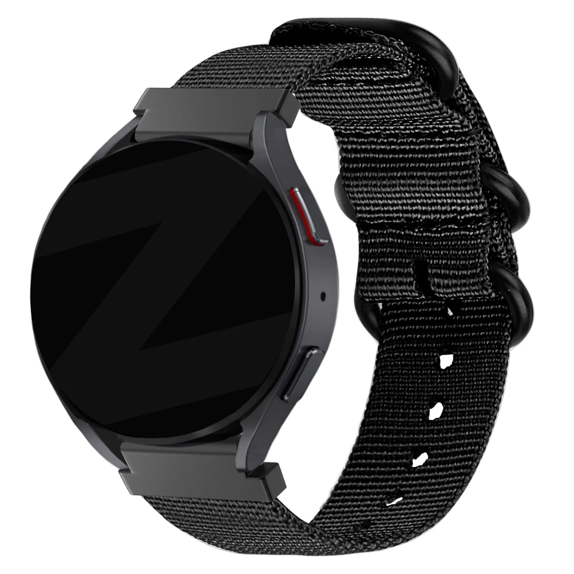 Bandz Amazfit Cheetah 2 Pro Buckled Nylon Strap (Black)