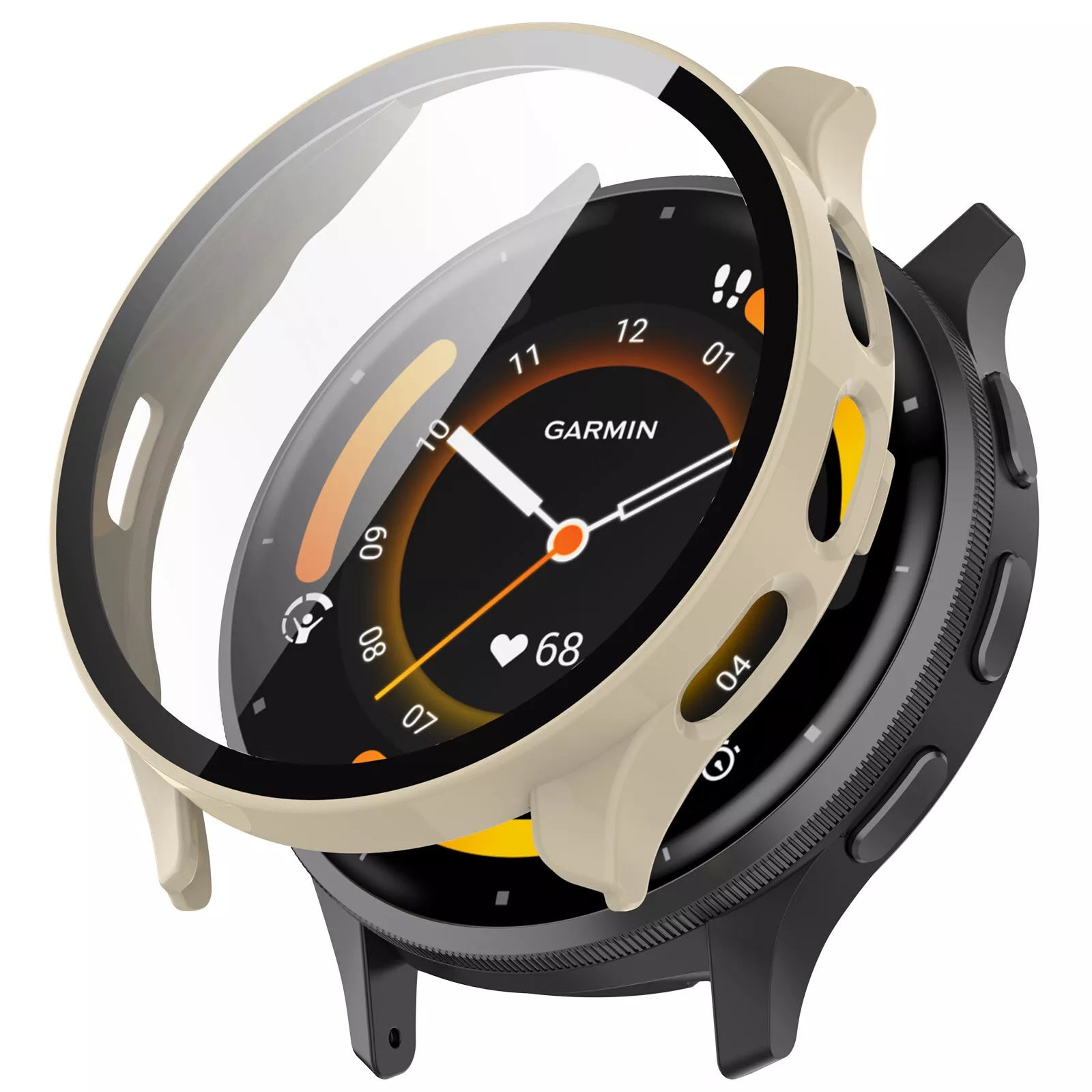 Garmin Venu 3s hard case met glas (beige)
