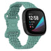 Fitbit Sense siliconen bandje met patroon (groen)