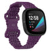 Fitbit Sense siliconen bandje met patroon (paars)