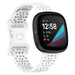 Fitbit Sense siliconen bandje met patroon (wit)