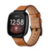 Fitbit Versa 4 leren bandje (bruin) 