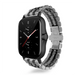 Amazfit GTS 2 duo stalen schakel band (zilver/zwart)