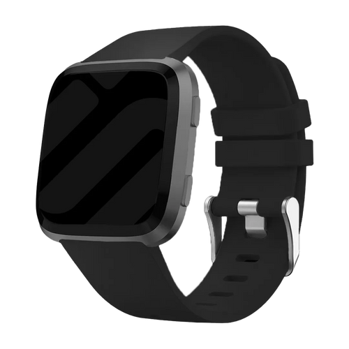 Fitbit Versa (2) siliconen bandje (zwart)
