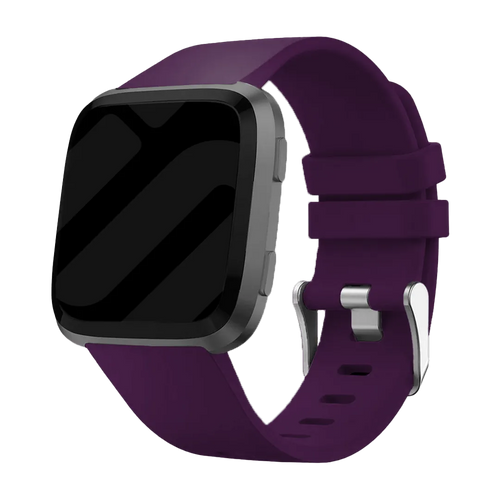Fitbit Versa/Versa 2 Silicone Strap with Buckle (Dark Purple)