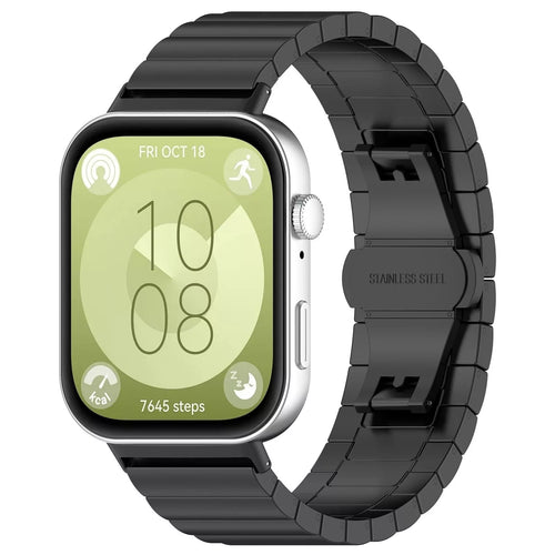 Huawei Watch Fit 4 Pro luxe metalen band (zwart)