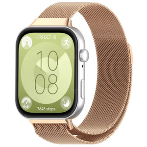 Huawei Watch Fit 4 Milanese band (rosé goud)