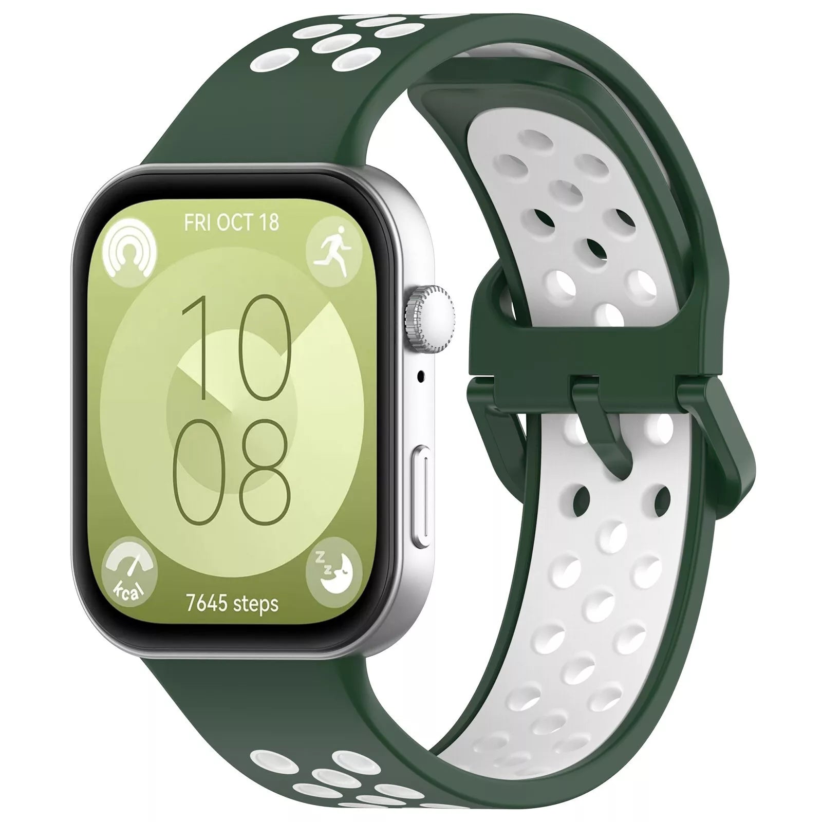 Huawei Watch Fit 5 sport bandje (groen/wit)