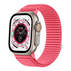 Apple Watch Ultra wave nylon bandje (watermeloen)