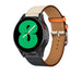 Samsung Galaxy Watch 4 - 40mm leren bandje (wit/donkerblauw)